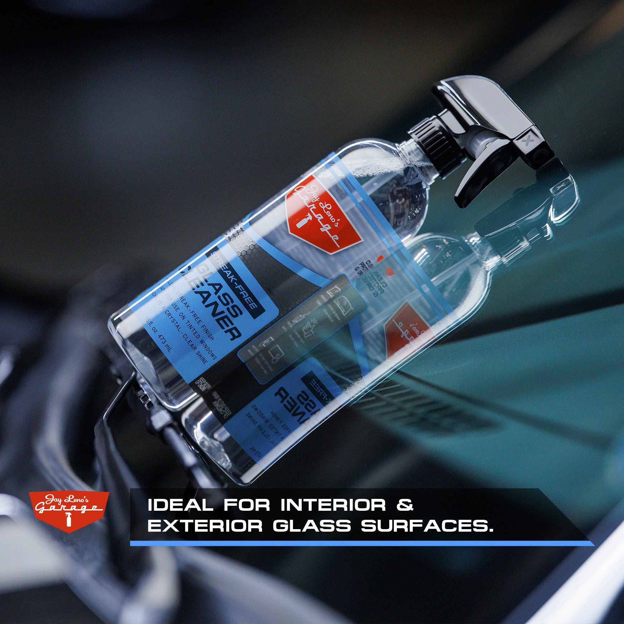 Extreme clarity glass cleaner from Jay Leno's Garage