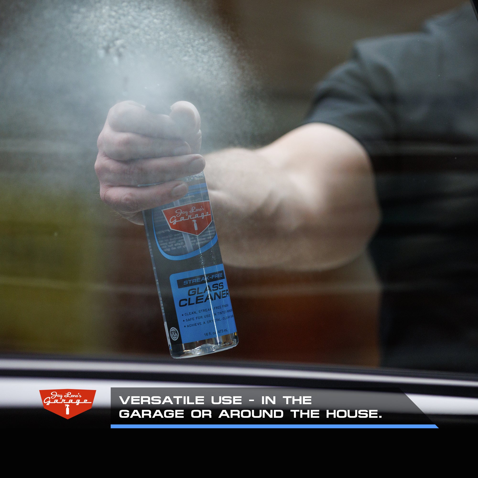 Glass Cleaner for in the garage or at home